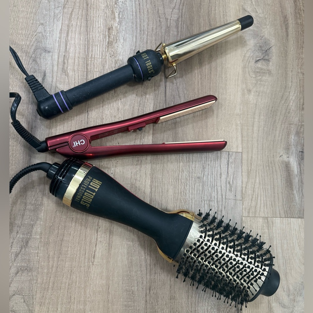 CHI Hair Straightener Hot Tools curling iron wand and styling airbrush